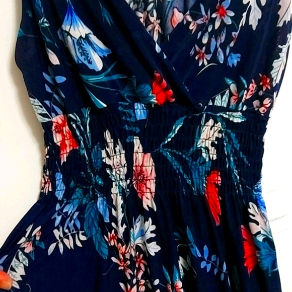 Navy Floral Maxi dress - Picture 7 of 15